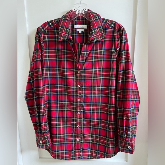 Royal Stewart Plaid Wrinkle Free Blouse  14P - Picture 10 of 10